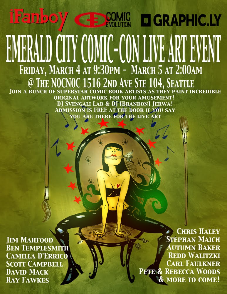 Food One/Jim Mahfood Art: Seattle Comic-Con & Live Art! Food One/Jim Mahfood Art: Seattle Comic-Con & Live Art!