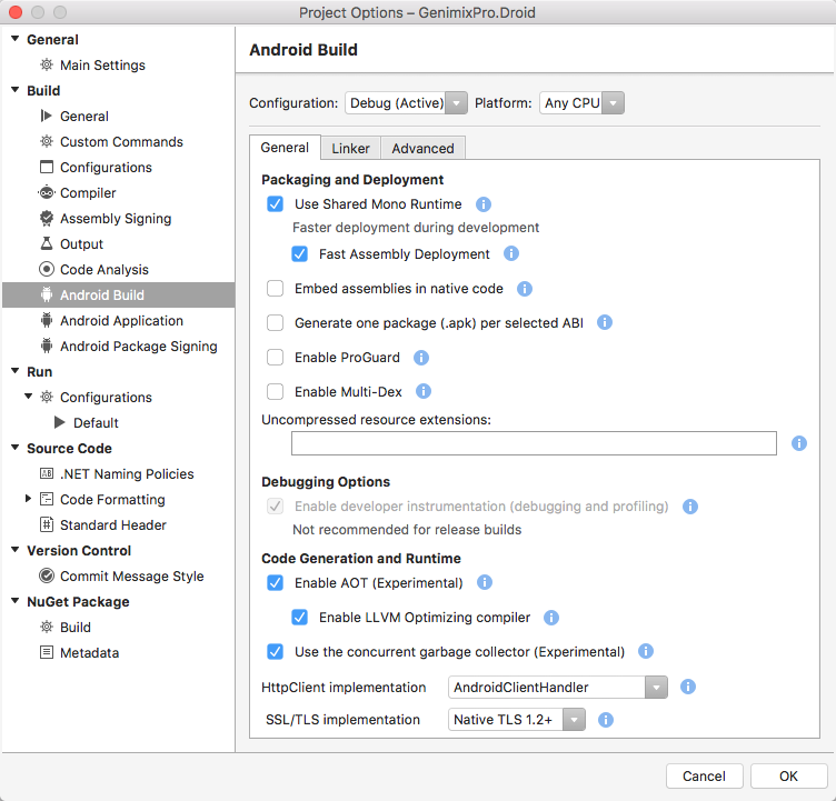Mobile Development Enable TLS 1.2 & 1.1 Xamarin.Android JellyBean & KitKat
