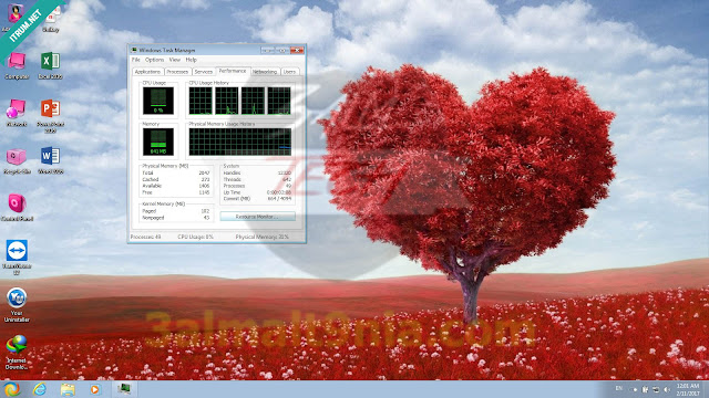 Windows 7 x64 Valentine 2017 - عالم التقنيه Windows 7 x64 Valentine 2017 - عالم التقنيه