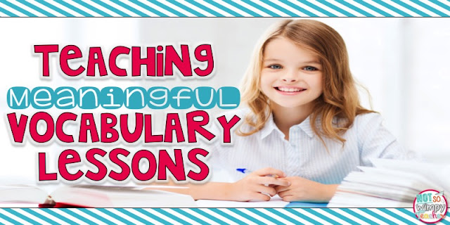 Teaching meaningful vocabulary lessons: A vast vocabulary will help students become better readers and writers. Vocabulary is also essential to their performance on standardized tests. Click through for this teacher's weekly vocabulary routine