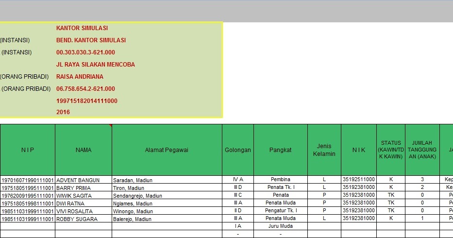 Download Update Aplikasi Excel Bukti Potong Formulir 1721 ...