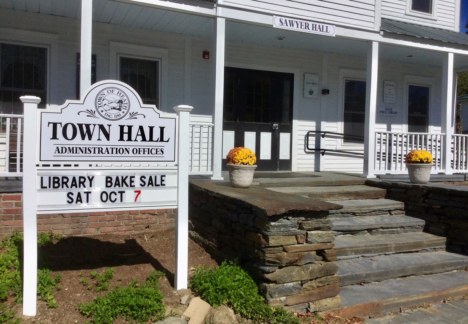 Heath Free Public Library Friends of Library Bake Sale Saturday
