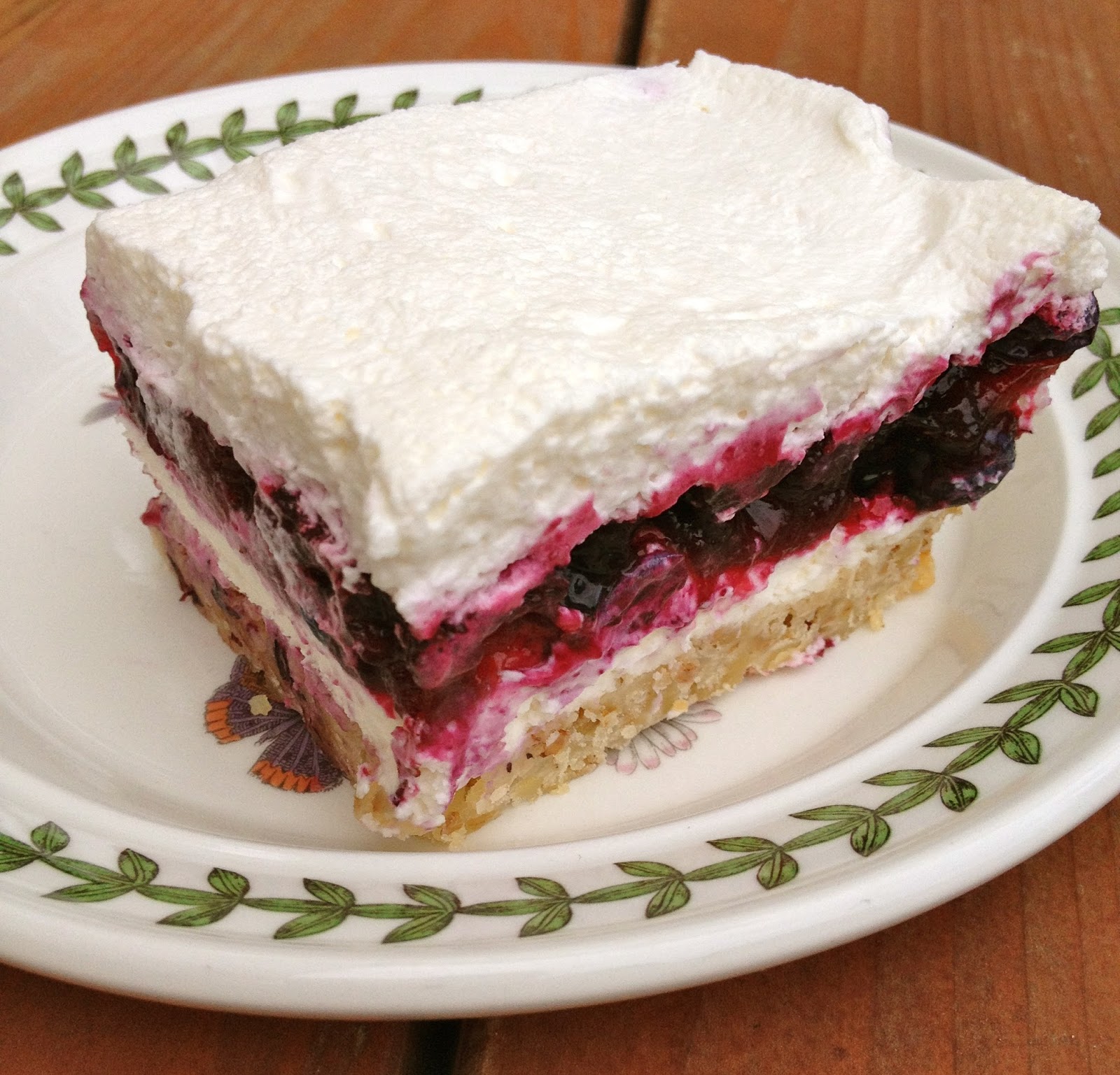 The Baked Alaska Project Alaska Blueberry Layered Dessert