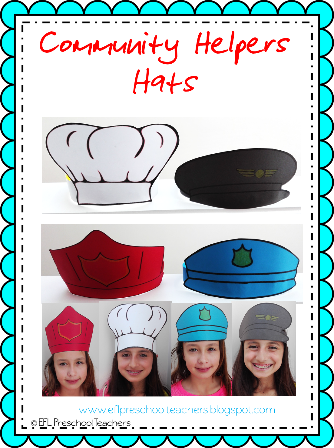 Community Helpers Hats Printables Customize and Print