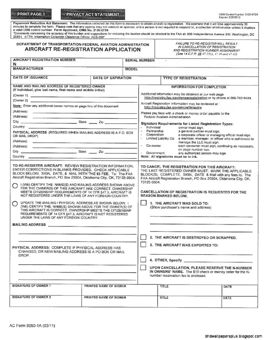 FAA Three Year Re registration Rule  Business Air