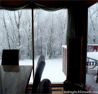 First snow of the season | Picture property of www.BakingInATornado.com | #winter