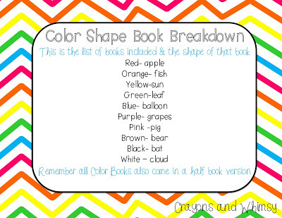 Color Shape Book Fun...with a FREEBIE! - Crayons and Whimsy