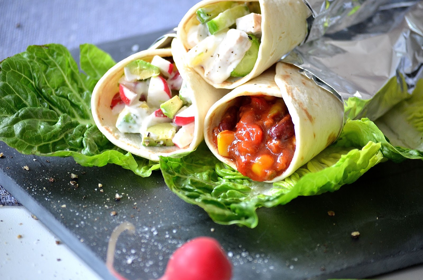 Ein vegetarischer Wrap