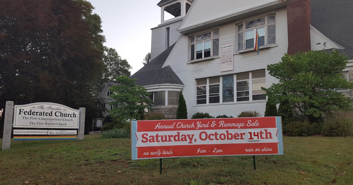 Franklin Matters Franklin Federated Church Yard/Rummage Sale Oct 14