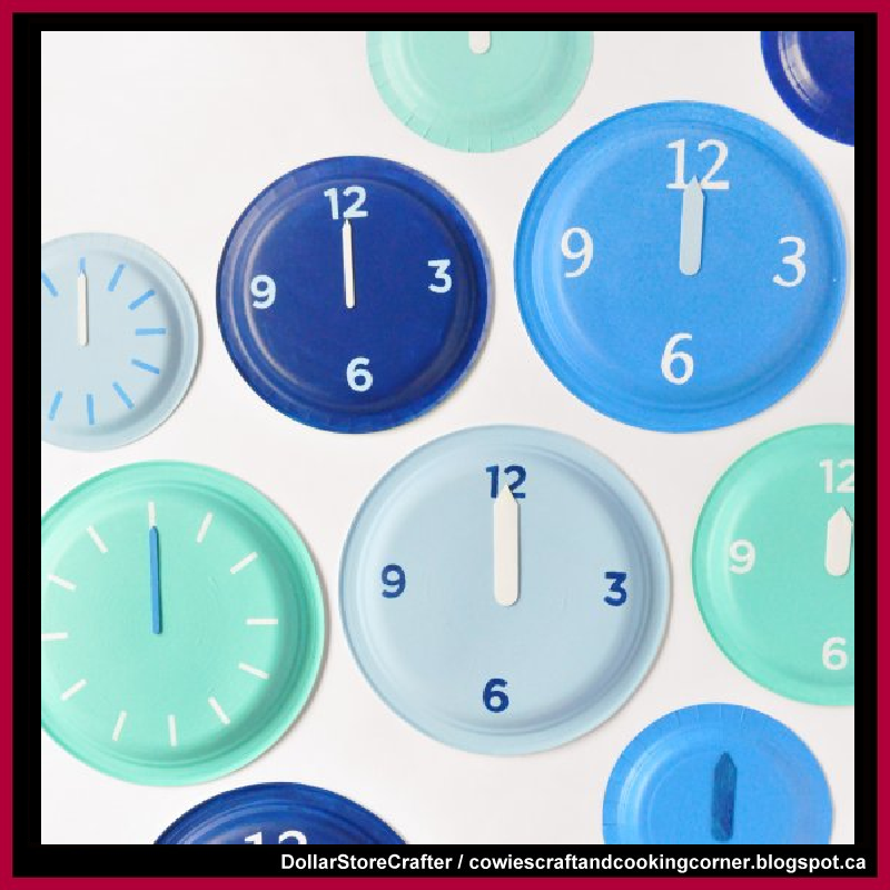 Dollar Store Crafter Use Dollar Tree Paper Plates To Make New Year’s Eve Clocks Dollar Tree Hacks