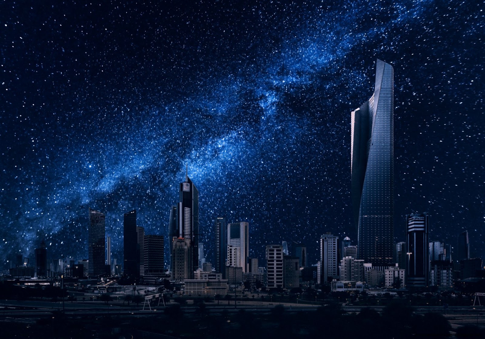 City Night Sky Stars