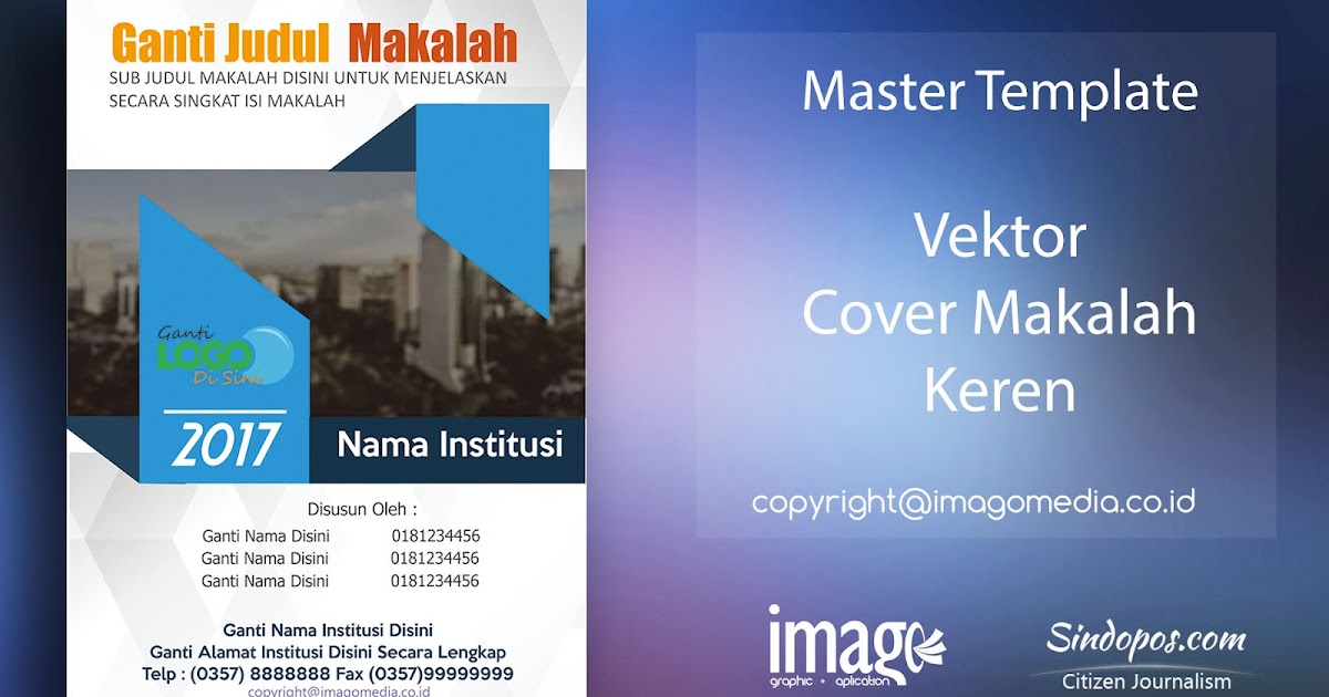 Download Template Desain Cover Makalah Keren Imago Media Home Of Creativity