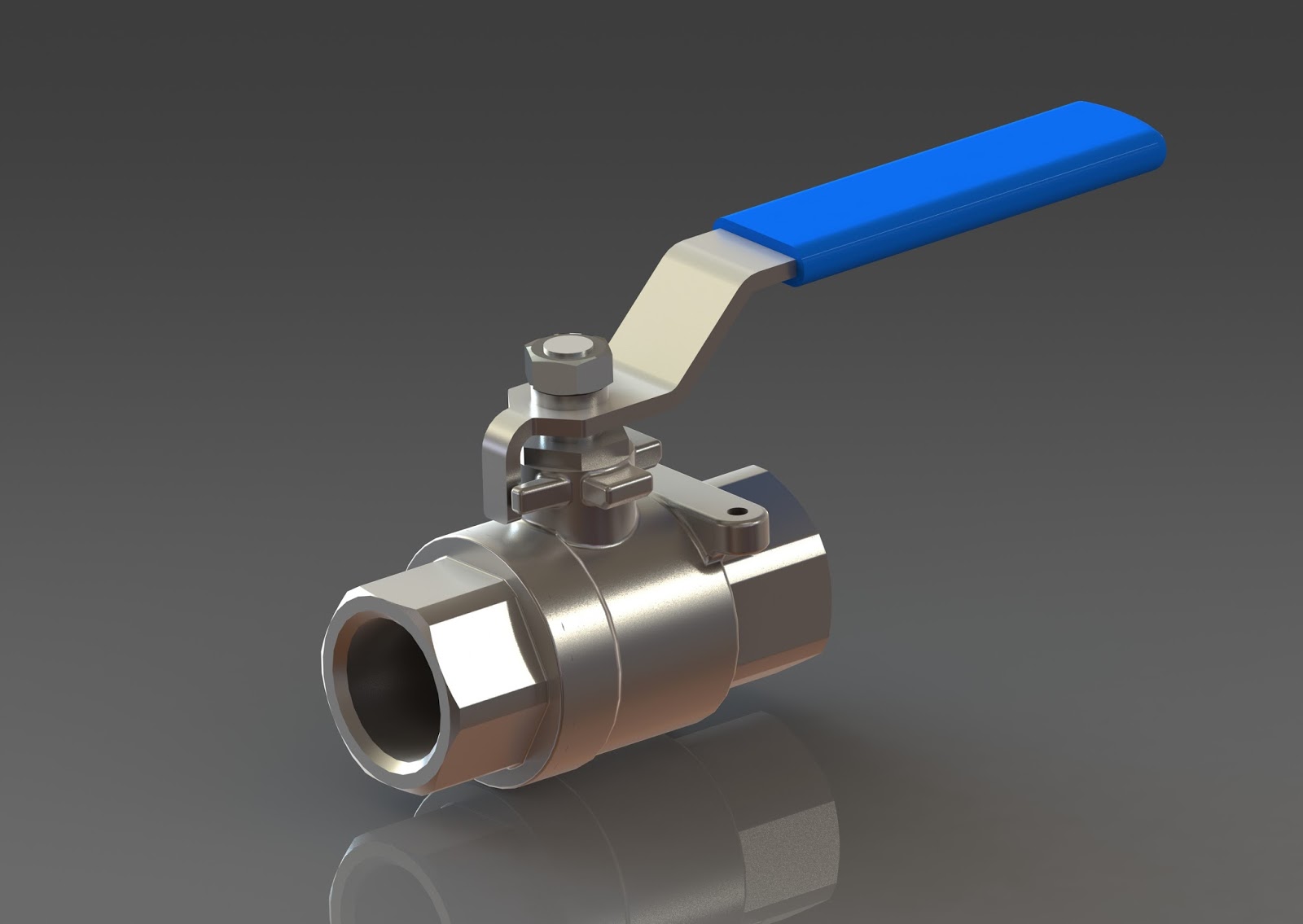 Ball valve 3/4 || Download free 3D cad models #5053