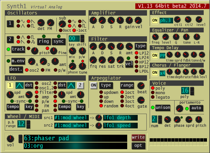 Producción Musical Digital Synth 1