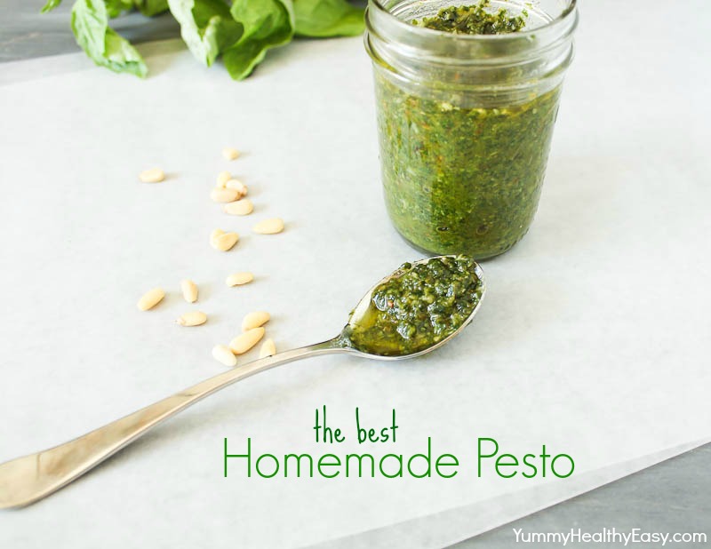 The Best Homemade Pesto Yummy Healthy Easy
