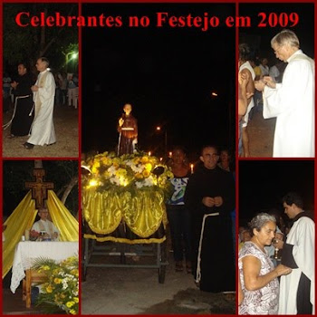 Celebrantes no Festejo do Santo Frei Galvão em outubro de 2009