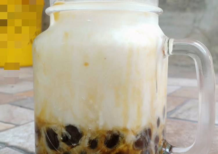 Cara memasak Boba Milk with brown sugar
