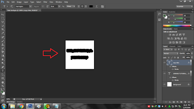 buat teks efek berlapis di photoshop