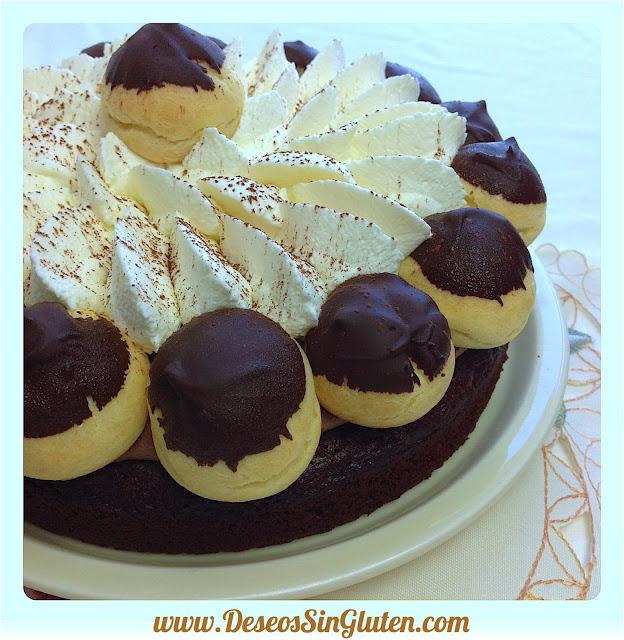 TARTA SAINT HONORE SIN GLUTEN