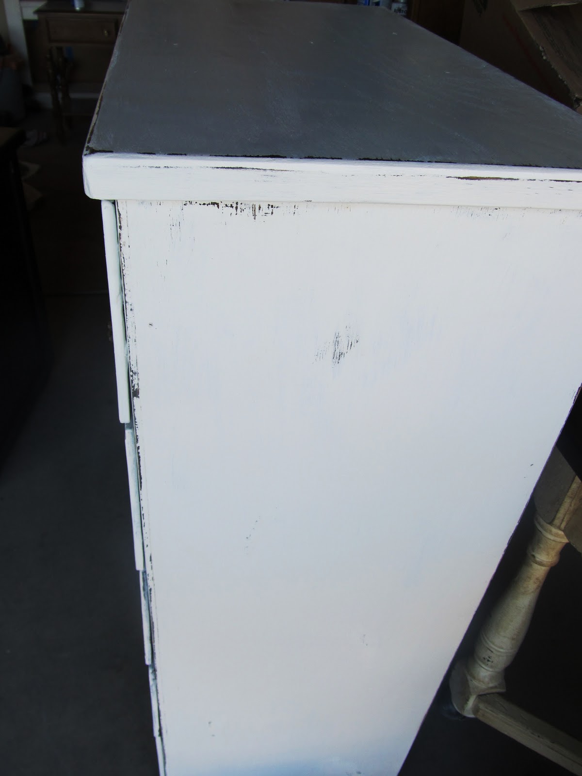 . white 5 droor dresser