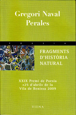 PORTADA DE FRAGMENTS D'HISTÒRIA  NATURAL