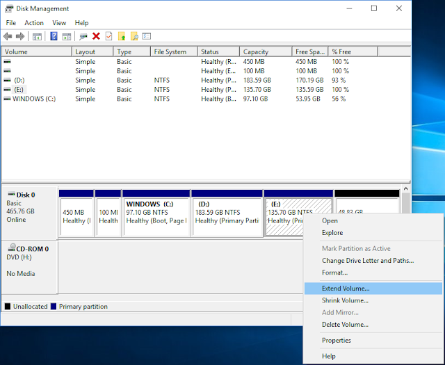 Cara Membuat Partisi Baru Pada Windows 7,8,10 Partisi Untuk Dual Boot