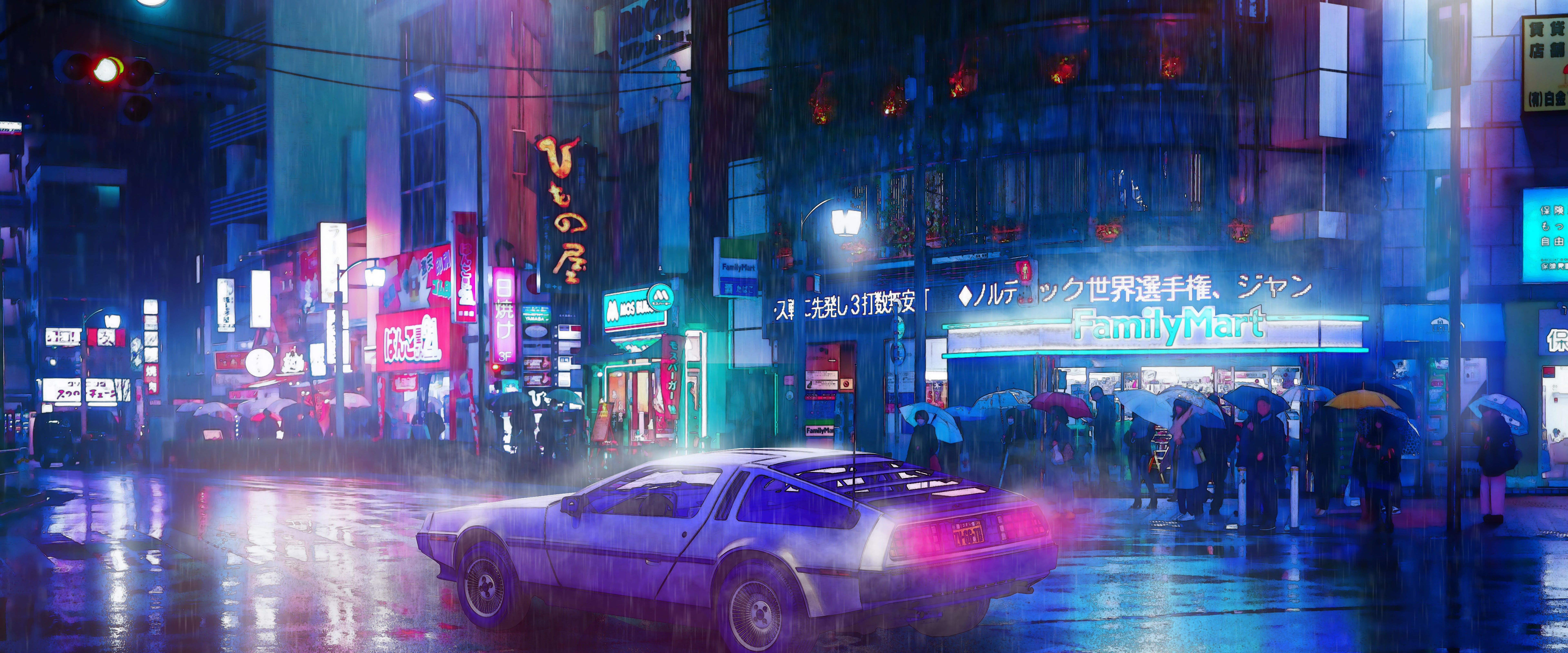 Some 21:9 wallpaper I edited of Night City. Feel free to use :  r/LowSodiumCyberpunk