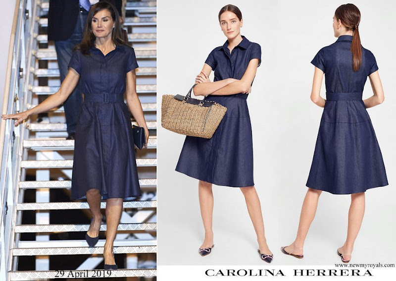 Queen-Letizia-wore-Carolina-Herrera-denim-shirt-dress.jpg