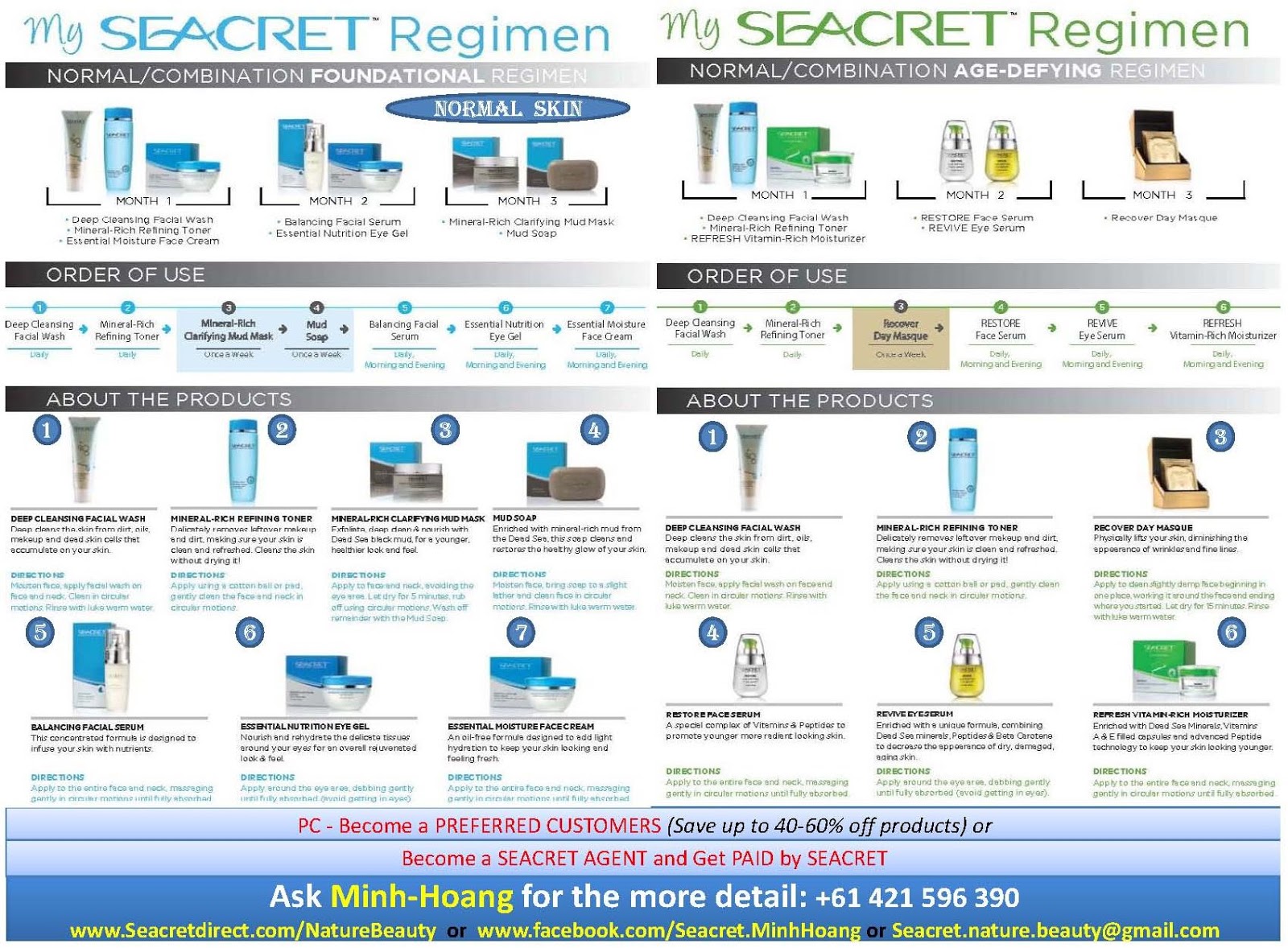 Sen Trắng: MY SEACRET PRODUCTS - PREFERRED CUSTOMER PROGRAM