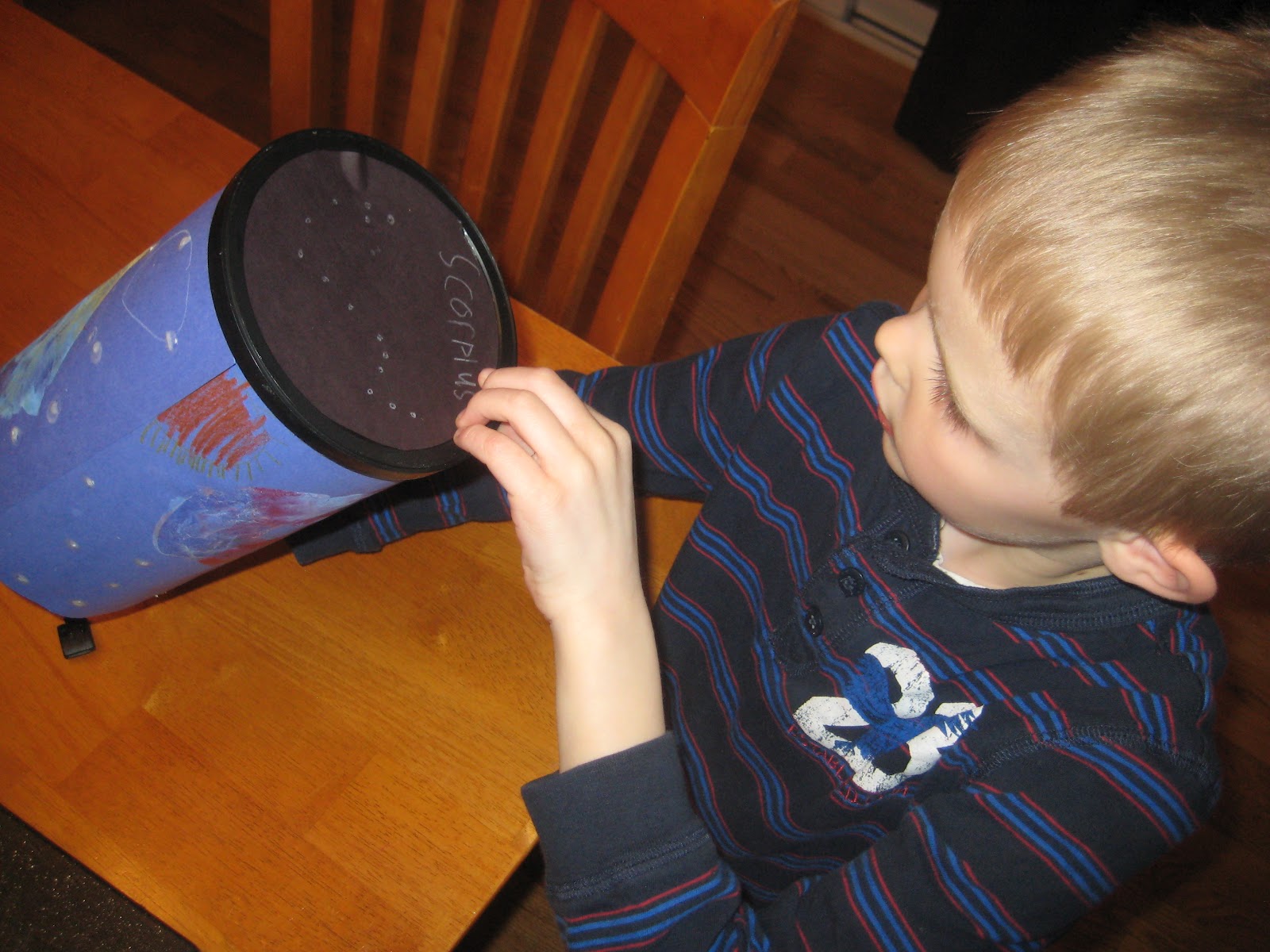 Relentlessly Fun, Deceptively Educational: Oatmeal Container Planetarium