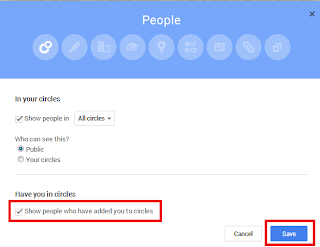 Widged Google+ Folowers, Followers list is private