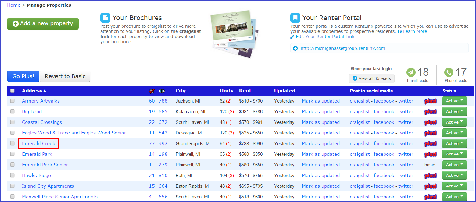 RentLinx One and Done New Quick Way to See Your RentLinx Ads