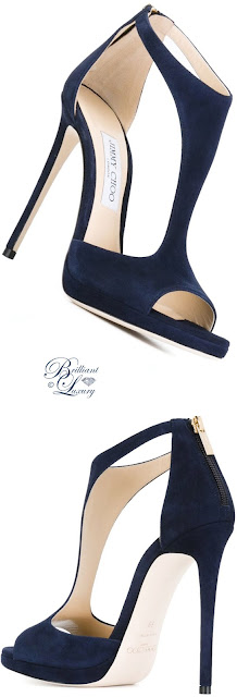 ♦Jimmy Choo blue Lana sandals #pantone #shoes #blue #brilliantluxury