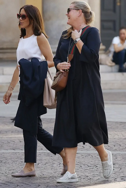 The Crown Princess stepped out in Milan to go hat shopping.