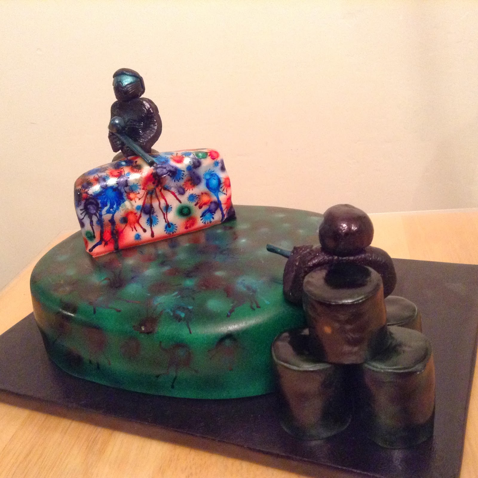 THE MIGHTY BAKER Paintball Themed Birthday Cake 