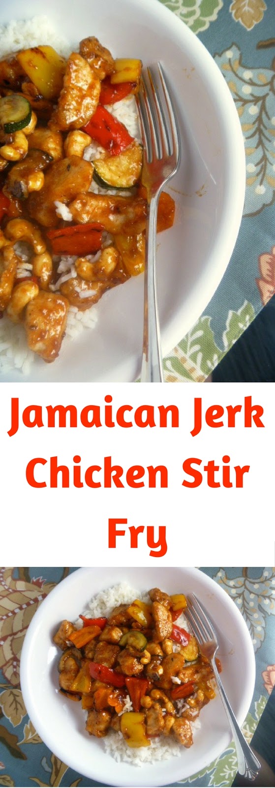 Slice of Southern Jamaican Jerk Chicken Stir Fry