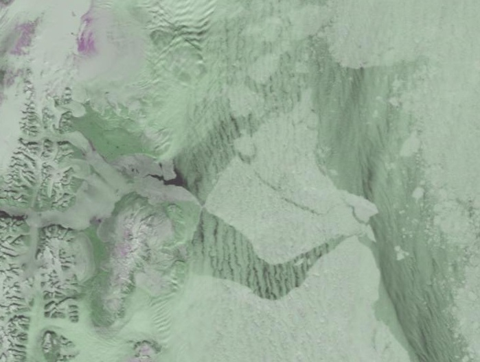 A Perfect Storm Cometh Large Ice Shelf Breaks Free Off Eastern Greenland