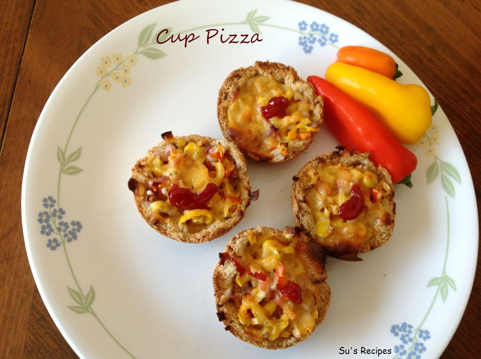 Su's Recipes Cup Pizza
