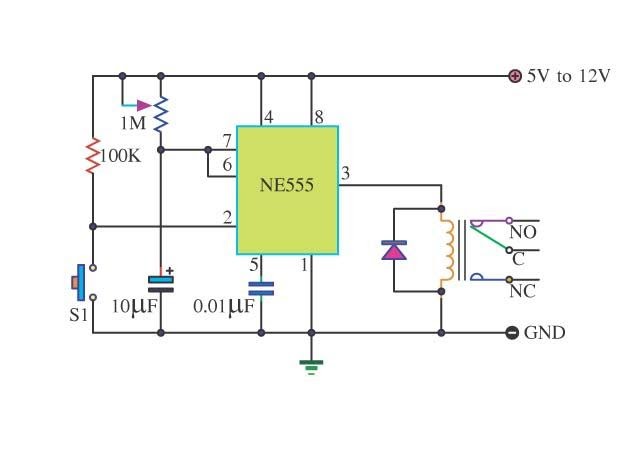 Timer 555 Schematic | IC schematics