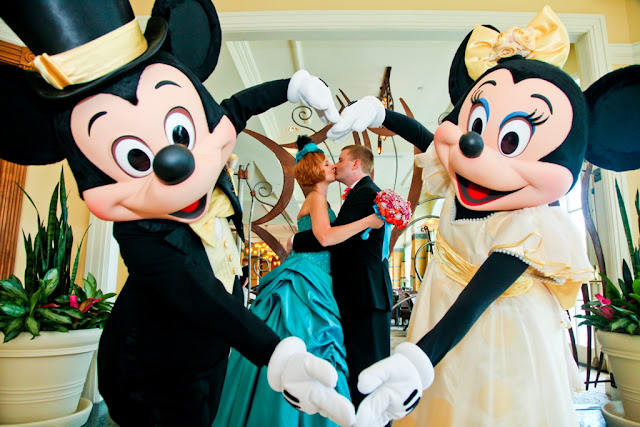Walt Disney World Wedding with Minnie and Mickey