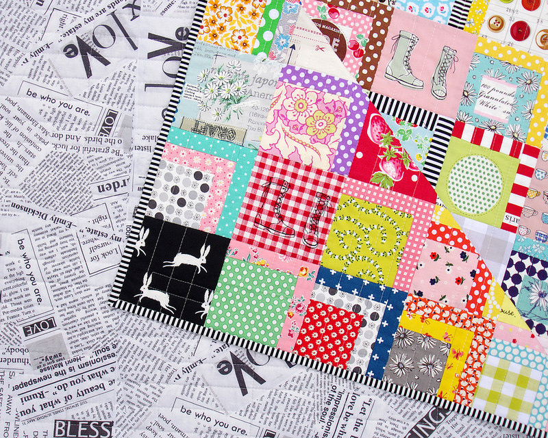 A Color Splash Quilt - backing and binding fabric | Red Pepper Quilts 2016