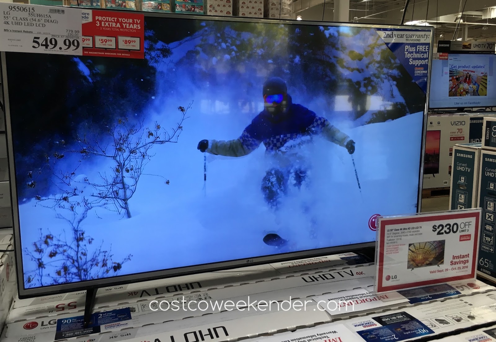 Lg 55uh615a 55 4k Uhd Led Lcd Tv Costco Weekender