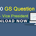 Top 50 GS Question Topic- Vice President in Hindi - Download PDF