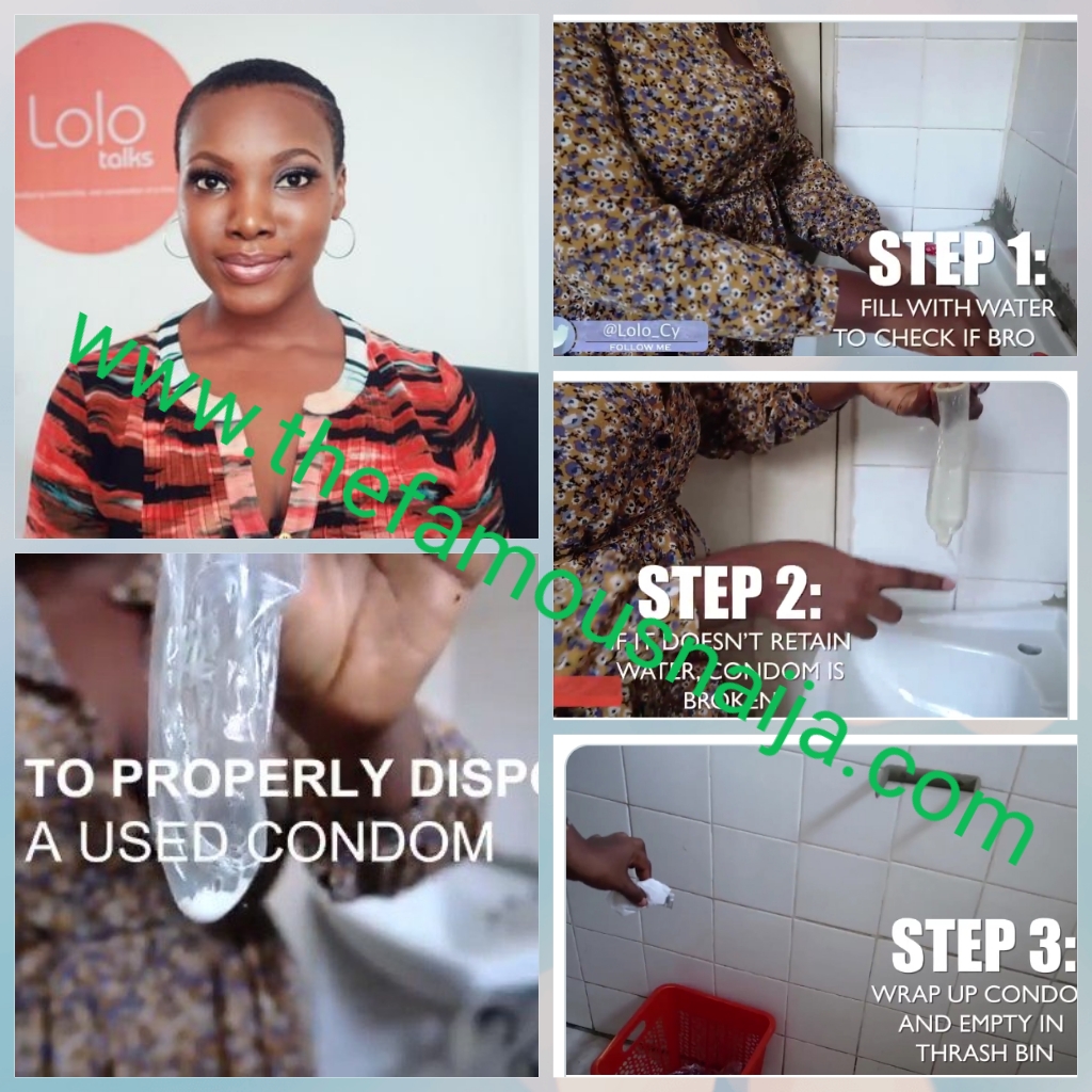 How To Dispose A Used Condom Properly By Lolo CY Cynthia TheFamousNaija