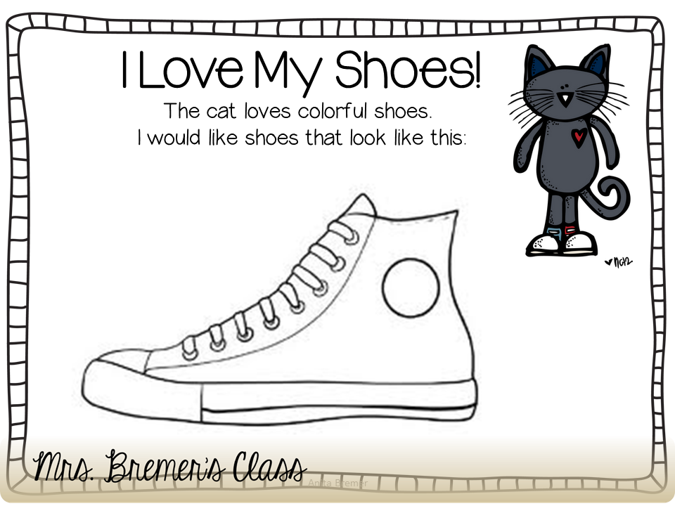 Pete The Cat Free Printable Shoes