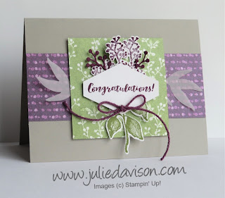 Stampin' Up! First Frost Congratulations Card ~ www.juliedavison.com