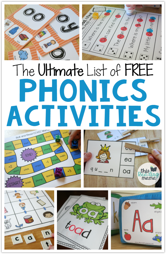 Twinkle Teaches The Ultimate List of FREE Phonics Activities!!