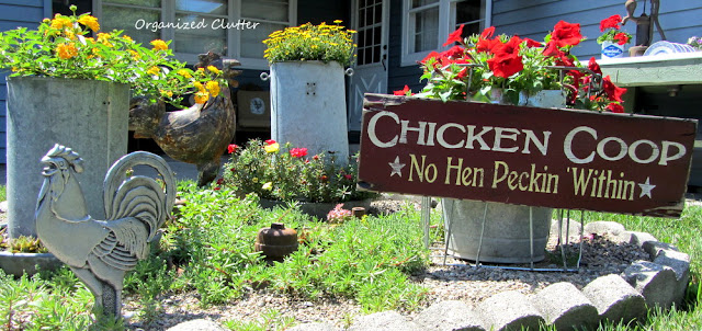Chicken Themed Garden