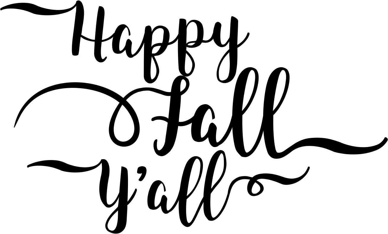 Happy Fall Y'all Free SVG Files.