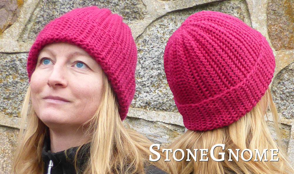 Pattern Sideways Ribbed Hat StoneGnome